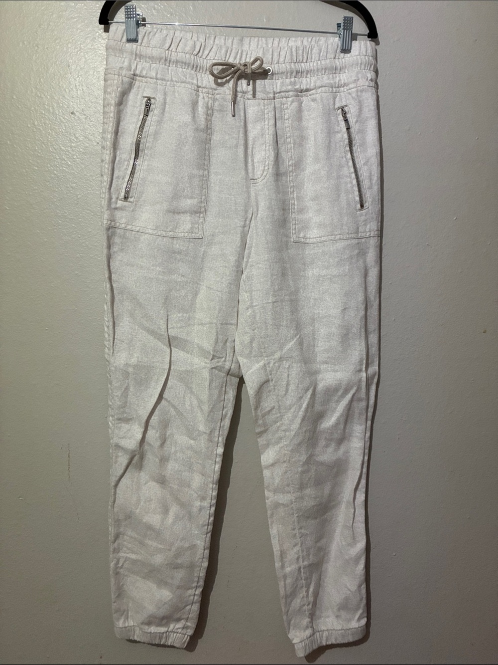 Athleta Linen Cabo Leopard Print Jogger